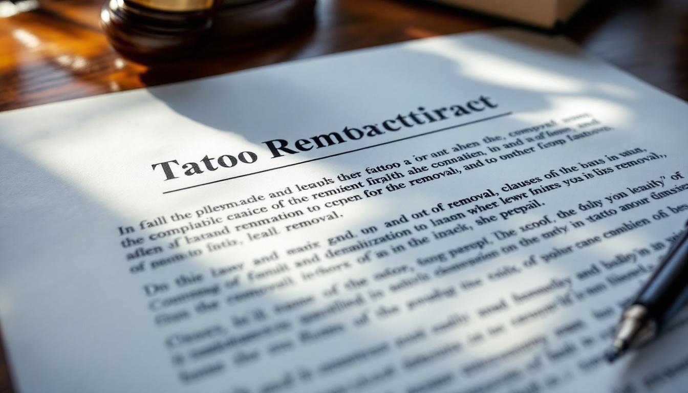 Contrat effacement tatouage : 7 clauses à vérifier avant